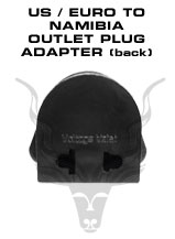 American / European To Namibia Outlet Plug Adapter – To be plugged in a 220V Namibia outlets. Will accept American and European plugs.